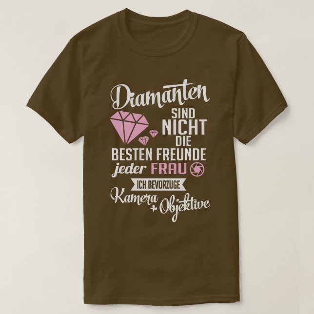 Diamanten kamera objektive white T-Shirt (Design Front)