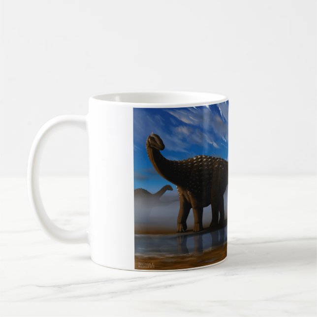 Diamantinasaurus and Australovenator Mug (Left)