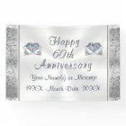 Diamond, 60th Anniversary Banners, Personalised