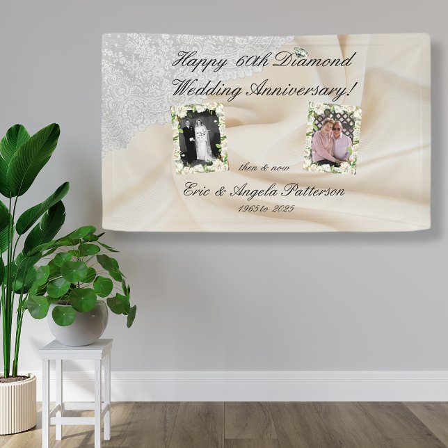 Diamond 60th Wedding Anniversary Banner (Creator Uploaded)