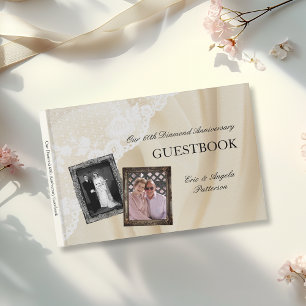 Diamond 60th Wedding Anniversary Guest Book