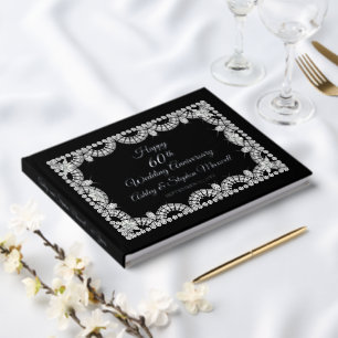 Diamond 60th Wedding Anniversary Party  Guest Book