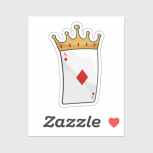 Diamond Ace with King Crown