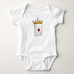 Diamond Ace with King Crown Baby Bodysuit