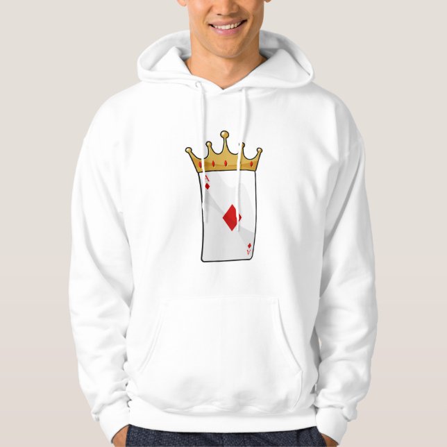 Diamond Ace with King Crown Hoodie (Front)