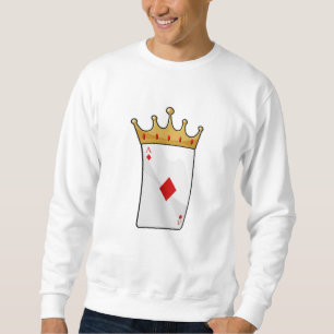 Diamond Ace with King Crown Sweatshirt