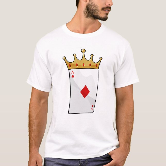 Diamond Ace with King Crown T-Shirt (Front)