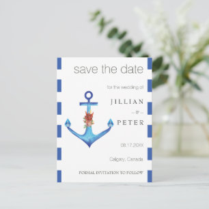Diamond Anchor Fabulous Ocean Wedding Postcard