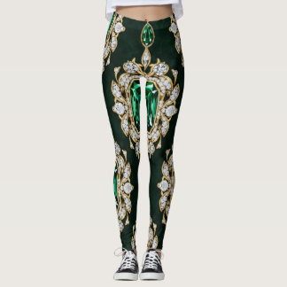 Diamond And Emerald Leggings