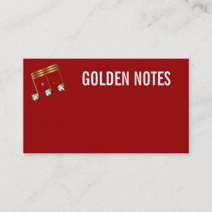 Diamond and Gold Musical Note Business Card. Business Card