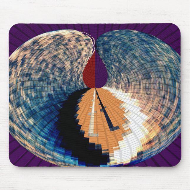 Diamond and Pyramid Petal Pattern V6 Mouse Mat (Front)