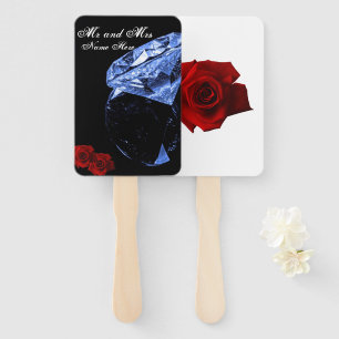 Diamond and Roses Rectangle Program Fan