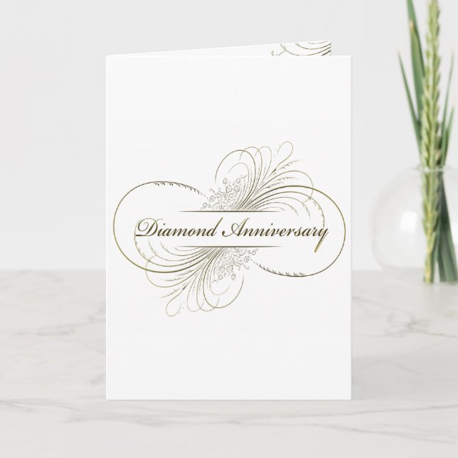 Diamond anniversary invitation (Front)