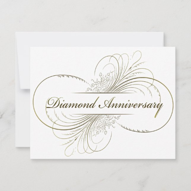 Diamond anniversary invitation (Front)