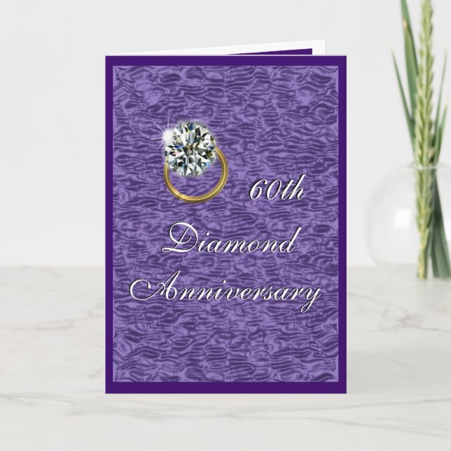 Diamond Anniversary Invitation- customise Invitation (Front)