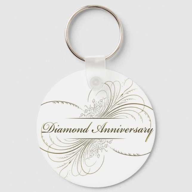 Diamond anniversary key ring (Front)