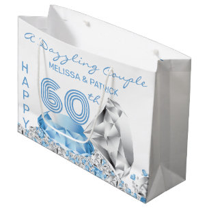 Diamond Anniversary Large Gift Bag