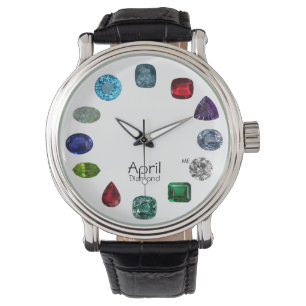 Diamond, April Birthstone Watch