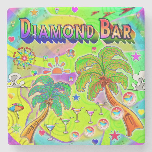 Diamond Bar Mind Focus Coaster (Front)
