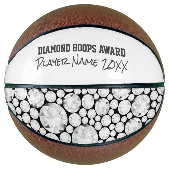 Diamond Basketball Hoops Award Sports Glam Gems (Front)