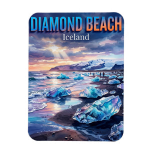 Diamond Beach (Breiðamerkursandur) Iceland Magnet
