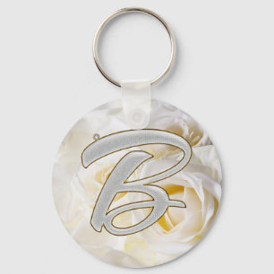 Diamond Bling B Key Ring