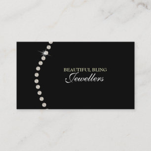Diamond Bling Jewel Jewellery Store Business Card