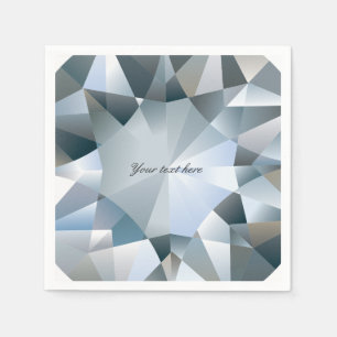 Diamond Bling Jewellery Elegant Jewel Party Napkin