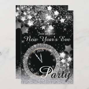 Diamond Bling New Year's Eve Party Invitation