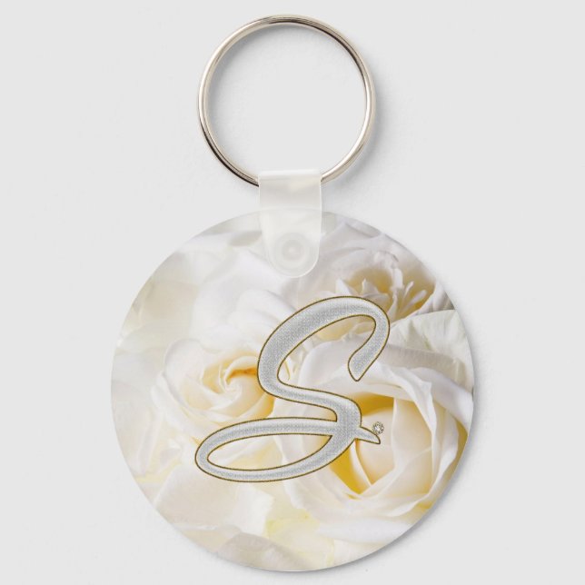 Diamond Bling S Key Ring (Front)