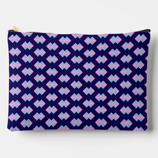 Diamond Blue Large Accessory Pouch (Front)