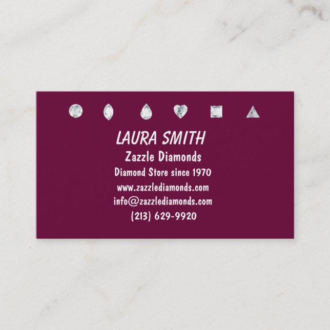 DIAMOND BUSINESS CARD (Front)