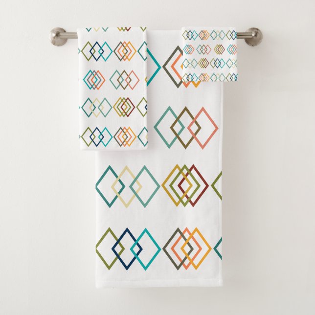 Diamond Chains  Bath Towel Set (Insitu)