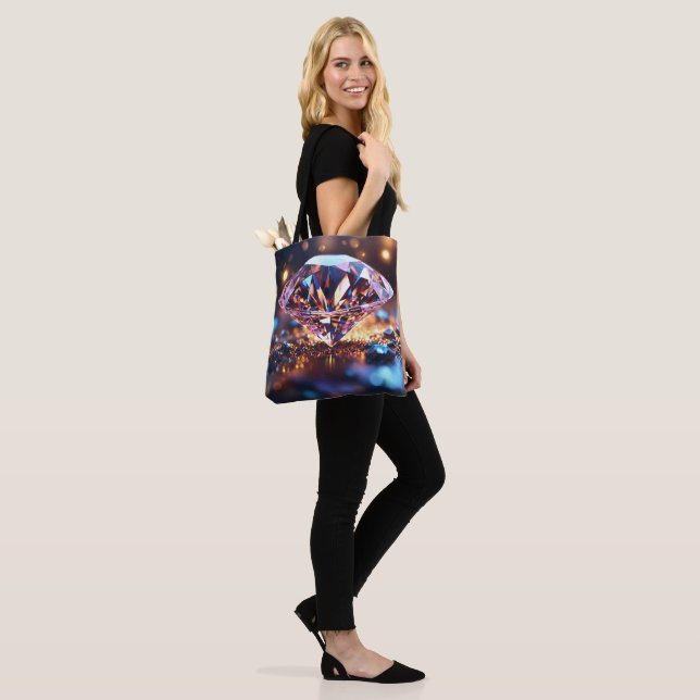 "Diamond Chic: The Luxe Tote Bag" (On Model)