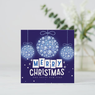Diamond Christmas Ornament Flat Card