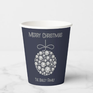 Diamond Christmas Ornament Paper Cups