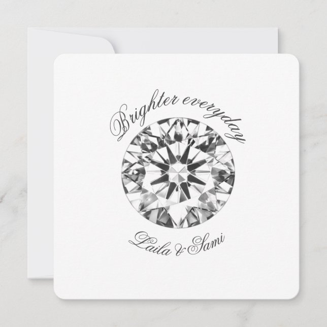 Diamond Classic Round Brighter together 2026 -  Invitation (Front)
