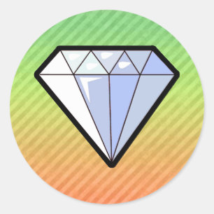 Diamond Classic Round Sticker