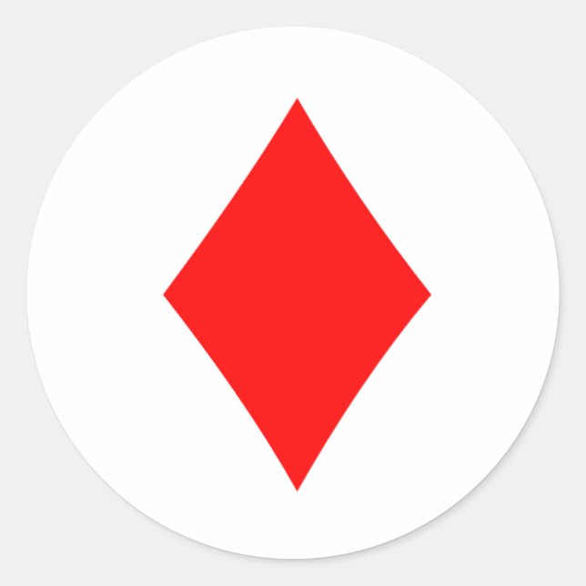 Diamond Classic Round Sticker (Front)