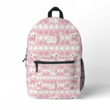 Diamond Coquette Kitty Backpack