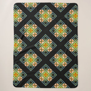 Diamond Crosses Sherpa Blanket