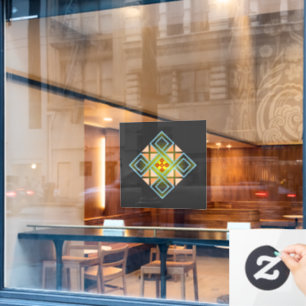 Diamond Crosses Window Cling