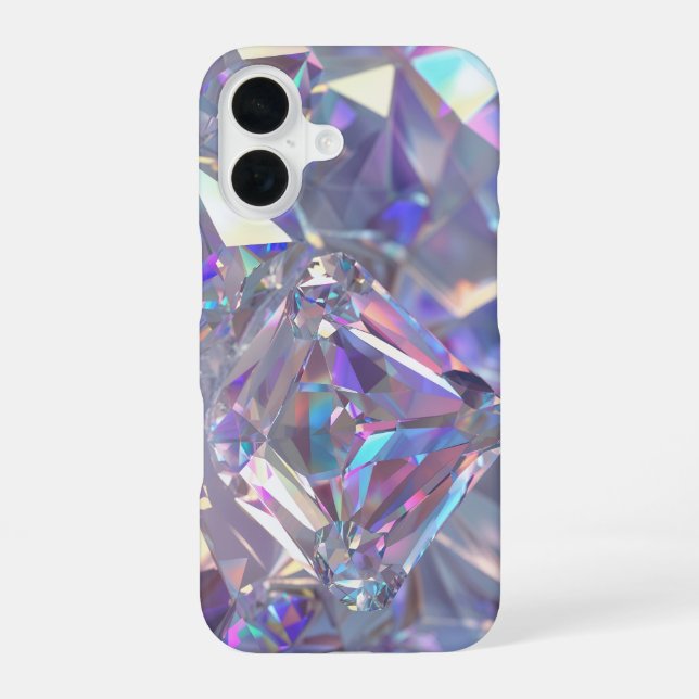 Diamond Crystal Sparkle iPhone 16 Case (Back)