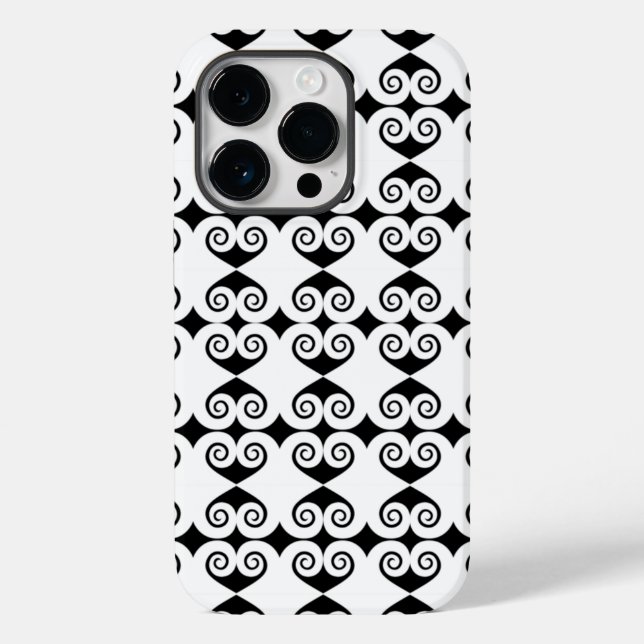 Diamond Curl Pattern Case-Mate iPhone Case (Back)