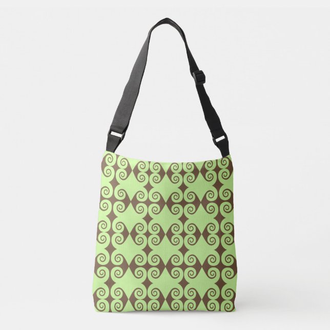 Diamond Curl Pattern Crossbody Bag (Front)