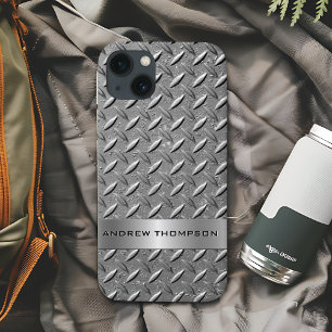 Diamond Cut Metal Plate iPhone 13 Case