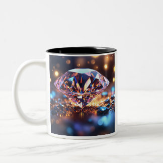 "Diamond Dazzle: Elegant Mug Design"