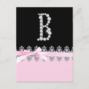Diamond Delilah Initial: B Postcard