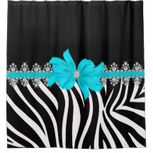 Diamond Delilah Zebra (Teal)