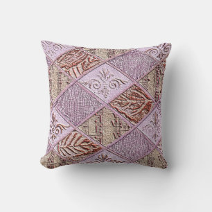 Diamond Designs In Pinks Cushion